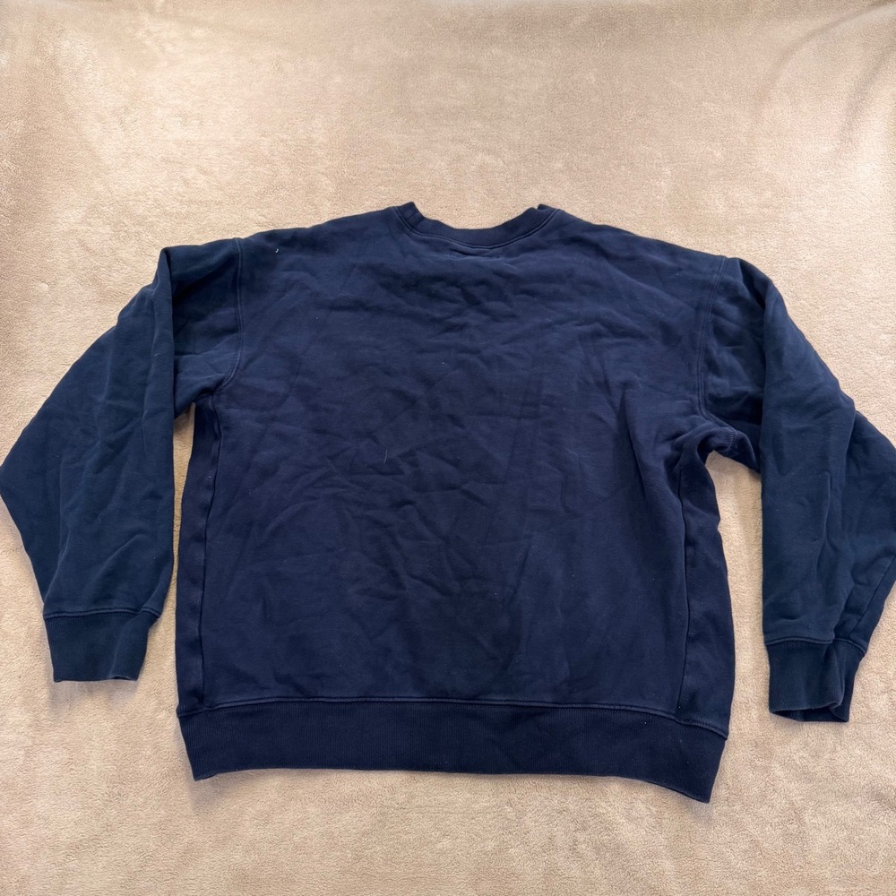 Pacific Palisades Athletic Club Navy Sweatshirt Coastal Preppy Hamptons Cozy SzM - Picture 7 of 7